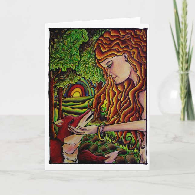 Cartão keeper of the fox card (Frente)