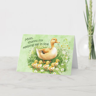 Cartão Keeping me in line.