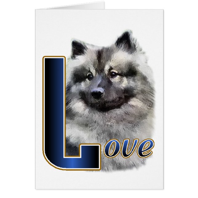 Cartão Keeshond Art Gifts (Frente)