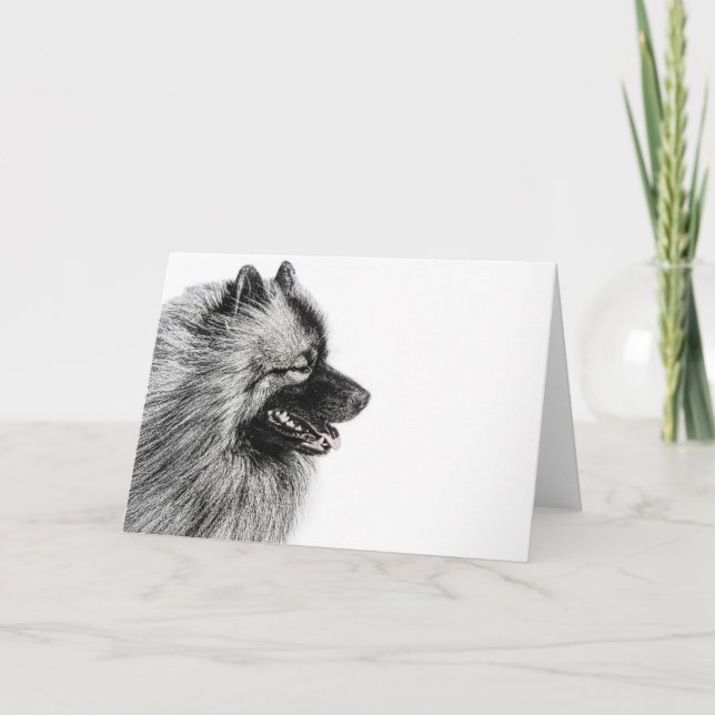 Cartão Keeshond Card (Frente)