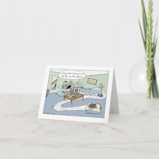 Cartão Keeshond Dog Agiley Cartoon Aniversário Saudação