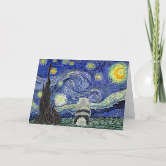 Cartão Keeshond Starry Night
