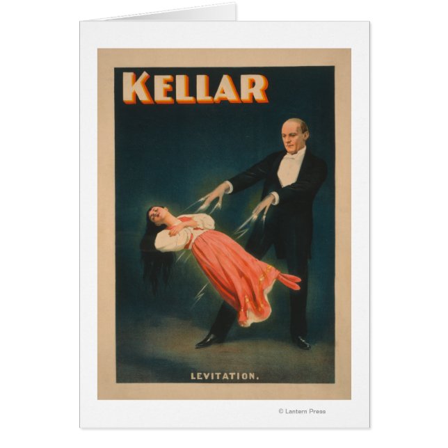 Cartão Kellar Levitation Magic Poster nº 2 (Frente)
