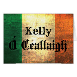 Cartão Kelly Irish Flag