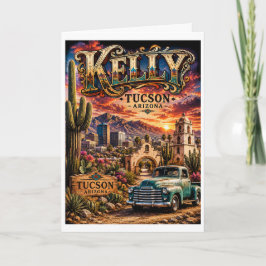 Cartão Kelly Tucson Arizona Personalizado Sudoeste