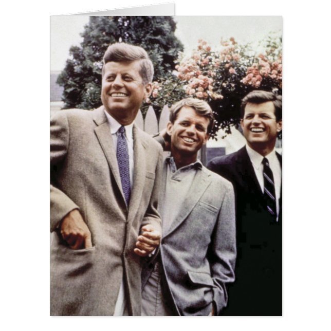 Cartão Kennedy Brothers, Presidente John, Robert & Ted (Frente)