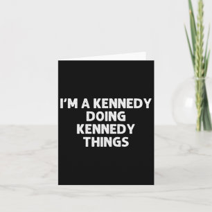 Cartão Kennedy Gift Engraçado Sobrenome Família Árvore An