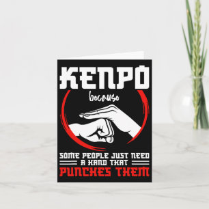Cartão Kenpo Fighter Arma de Combatente Instrutor Kenpo K
