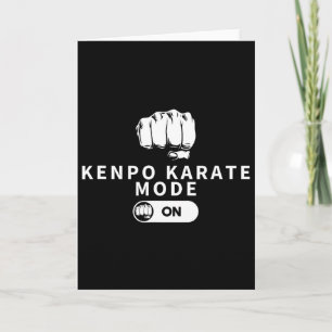 Cartão Kenpo Karate Mode (Modo Kenpo Americano Engraçado)