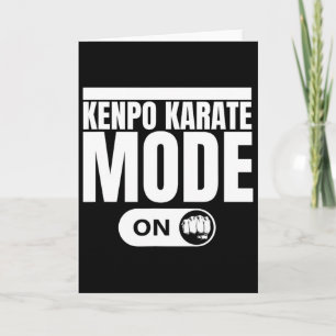 Cartão Kenpo Karate Mode On Funny American Kenpo 1