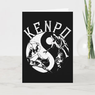 Cartão Kenpo Yin Yang Martial Arts Japonês Kempo Fighter