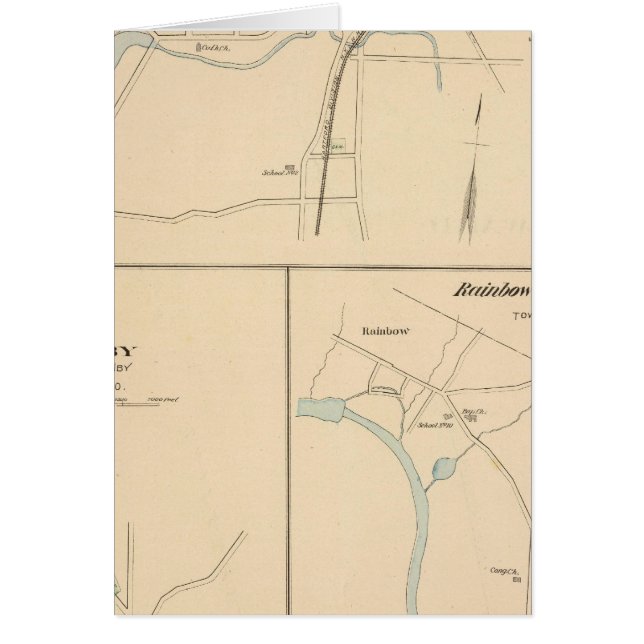 Cartão Kensington, Granby, Rainbow, Poquonnock (Frente)
