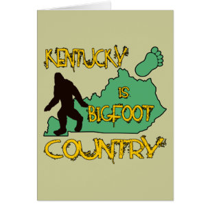 Cartão Kentucky é país de Bigfoot