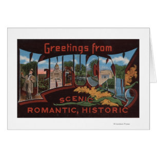 Cartão KentuckyLarge - Letra ScenesKentucky 2