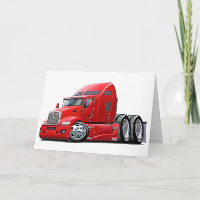 Cartão Kenworth 660 Red Truck (Frente)
