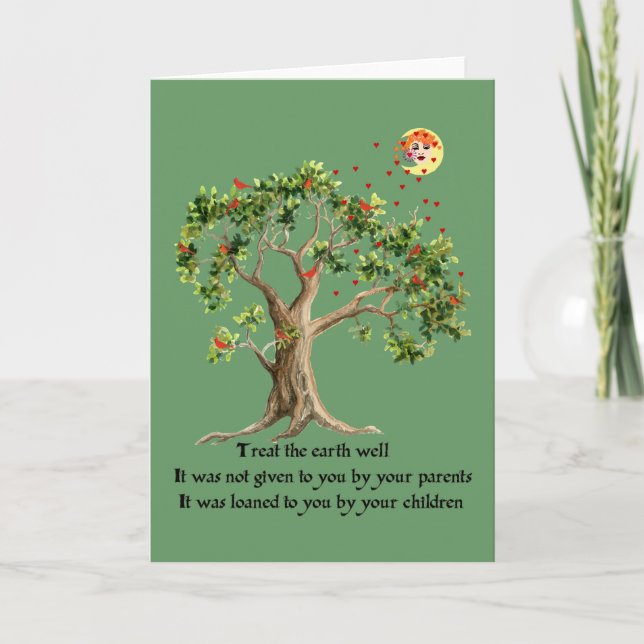 Cartão Kenyan Nature Proverb (Frente)