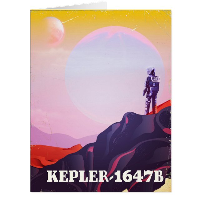 Cartão Kepler - poster de viagens 1647B (Frente)