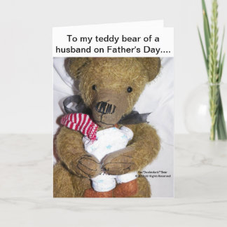 Cartão Ker'Dunkedunk Bear Father's Day (for husband)