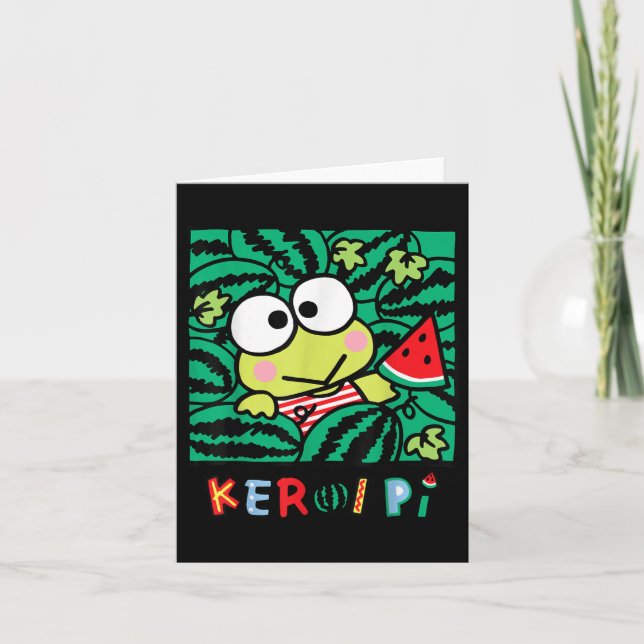 Cartão Keroppi Watermelon Summer Fund (Frente)