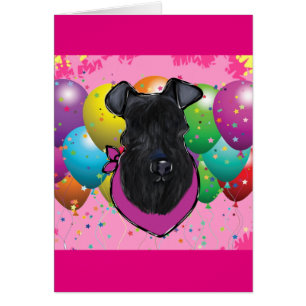 Cartão Kerry Blue Terrier Birthday