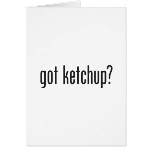 Cartão ketchup