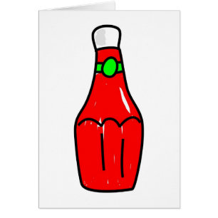 Cartão Ketchup de tomate
