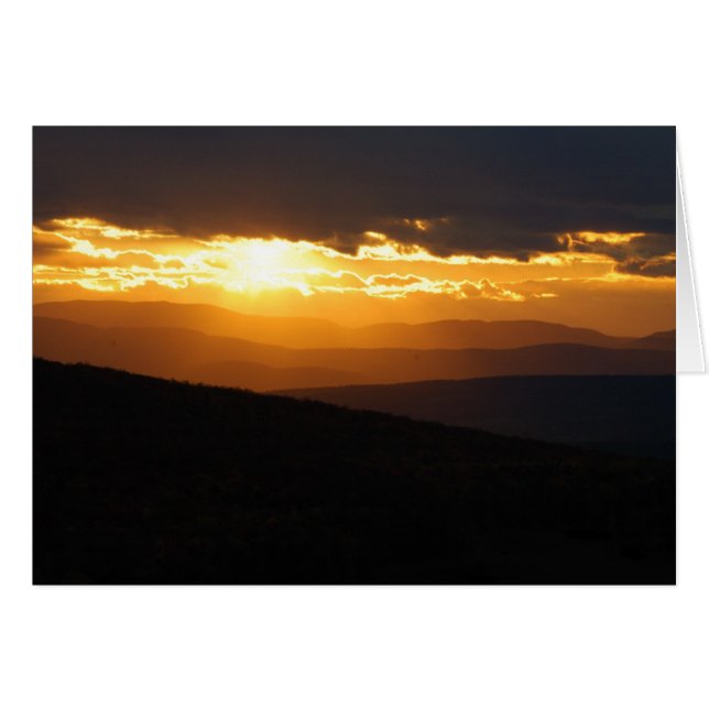 Cartão Kettle Pond Sunset (Frente Horizontal)