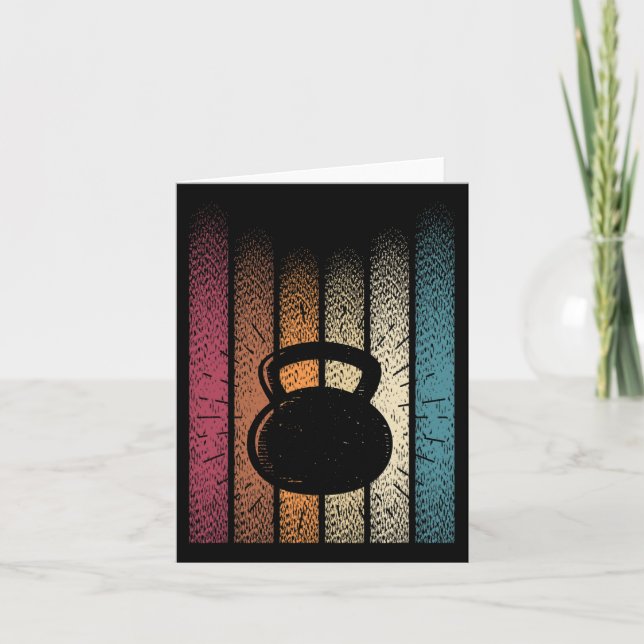 Cartão Kettlebell Retro Workout Powerinclusive (Frente)