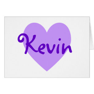 Cartão Kevin no roxo
