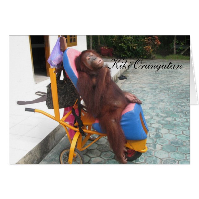 Cartão Ki Orangutan OFI Charity (Frente Horizontal)