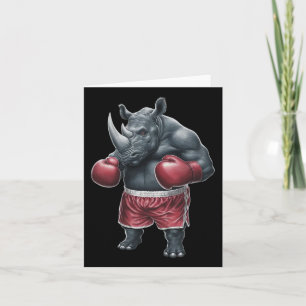 Cartão Kickboxing Boxer Rhino Workout Muay Thai Rh