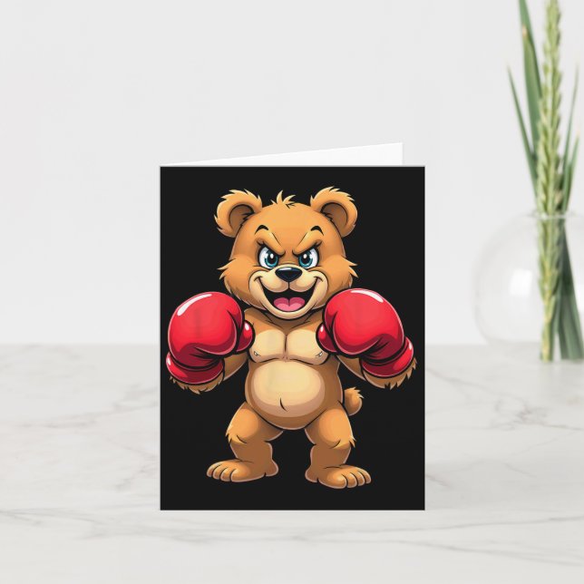 Cartão Kickboxing do Urso de Hip (Frente)