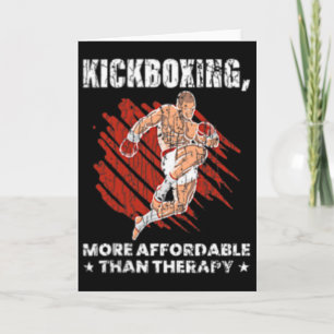 Cartão Kickboxing É Terapia Kick Boxer Engraçado Boxe Gra