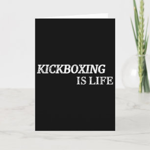 Cartão Kickboxing É Vida Artes Marciais Kick-boxing Boxea