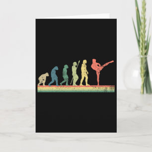 Cartão Kickboxing Kickboxer Retro Vintage