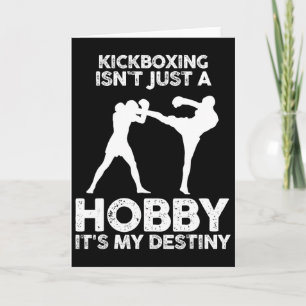 Cartão Kickboxing Não É Apenas Um Hobby É Meu Destino