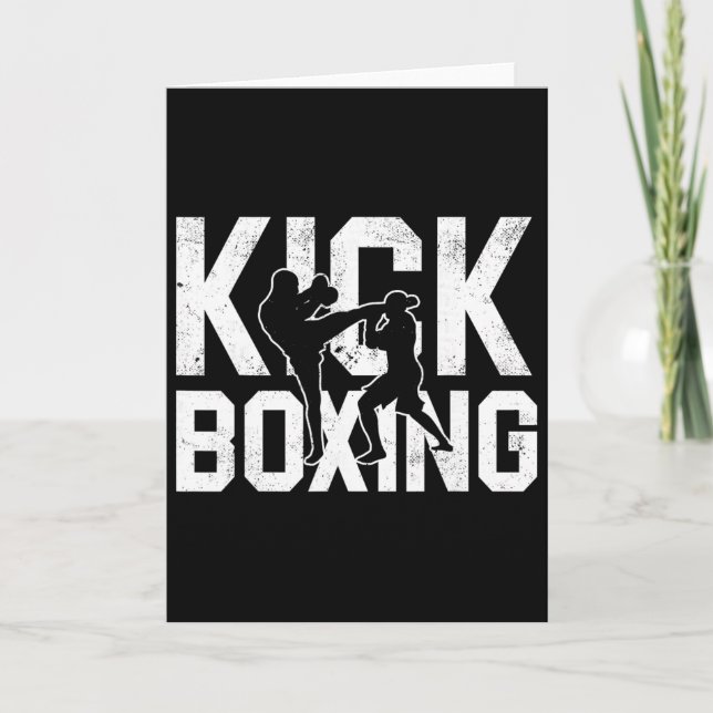 Cartão Kickboxing Shirts For Men  (Frente)