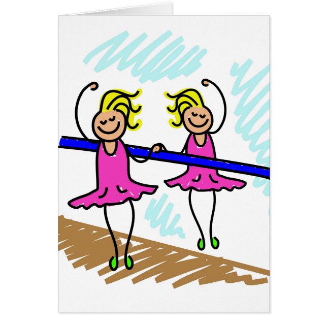 Cartão Kid balé (Frente)