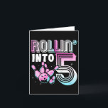 Cartão Kids Bowler Rollin' Em 5 Boliche de Birthday Ki<br><div class="desc">Kids Bowler Rollin' em 5 Boliche de Aniversário de criança de aniversário de 5</div>