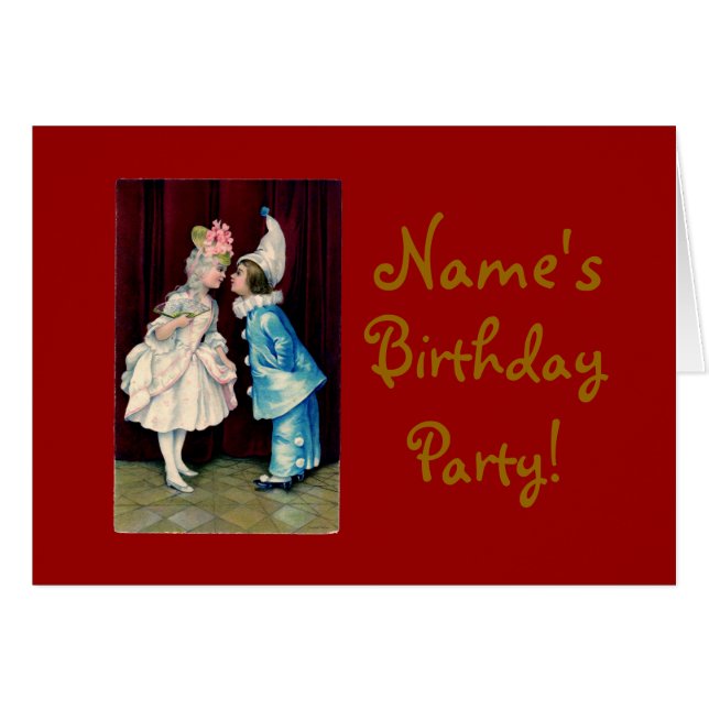 Cartão Kids Curtsy CHANGE COLOR ~ Card (Frente horizontal)