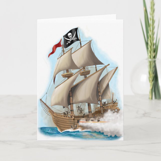Cartão kids pirate birthday card (Frente)