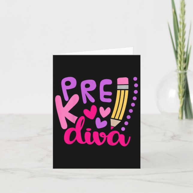 Cartão Kids Pre-k Diva (Frente)