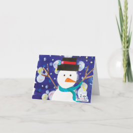 Cartão KidsArt para CHOC - Placa de Neve de inverno