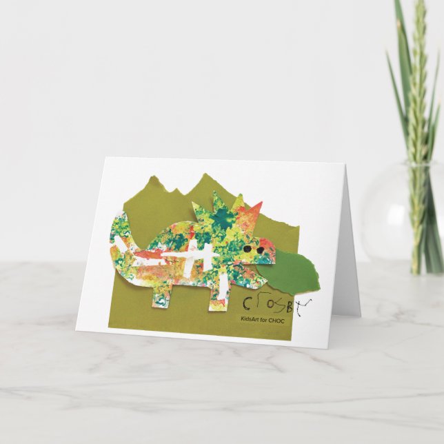 Cartão KidsArt para CHOC - Placa Roar Dino (Frente)