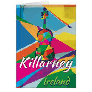 Cartão Killarney Ireland Viagens vintage
