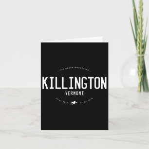 Cartão Killington Vermont Graphic - Vintage Snow em Dific