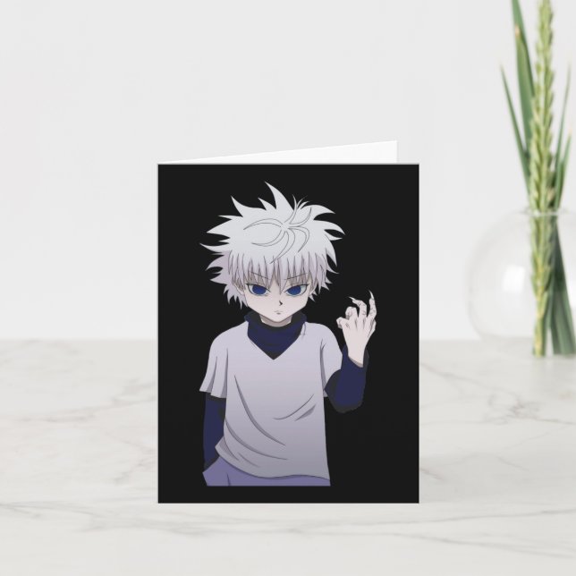 Cartão Killua Zoldyck Sticker (Frente)