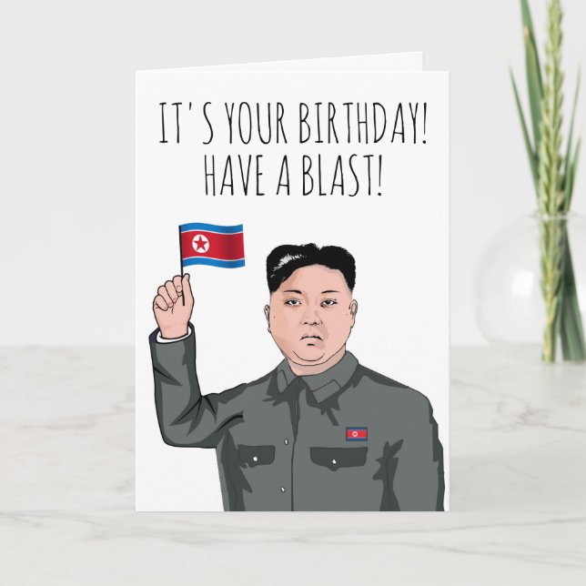Cartão KIM JONG UN: It's Your Birthday (Frente)