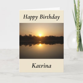 Cartão Kimberley Sunset Birthday Card