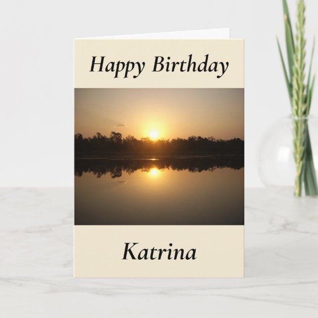 Cartão Kimberley Sunset Birthday Card (Frente)